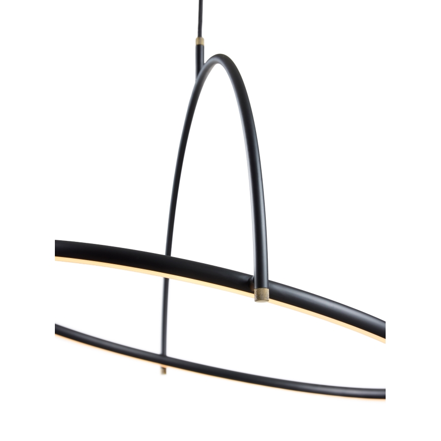 Halo Design 749546 - Ρυθμιζόμενο κρεμαστό φωτιστικό LED σε καλώδιο TILT LED/40W/230V, διάμ. 60 cm, μαύρο