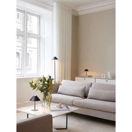 Halo Design 800803 - Ρυθμιζόμενη εξωτερική επαναφορτιζόμενη επιτραπέζια LED λάμπα HYGGE LED/3W/4000 mAh IP54 μαύρη