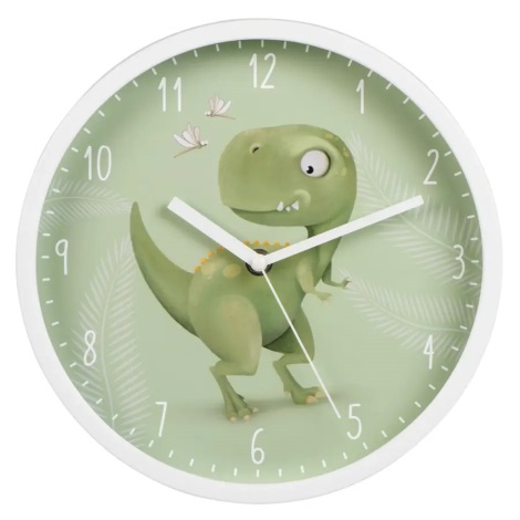 Hama - Παιδικό ρολόι τοίχου 1xAA δεινόσαυρος