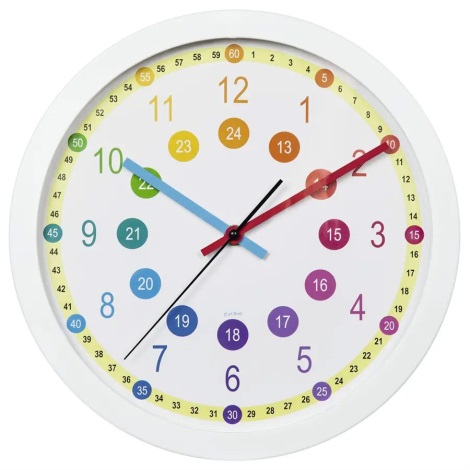 Hama - Παιδικό ρολόι τοίχου 1xAA πολύχρωμο