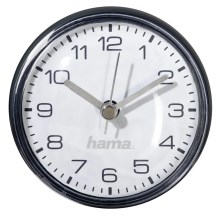 Hama - Ρολόι μπάνιου με βεντούζα 1xAAA IPX4 μαύρο