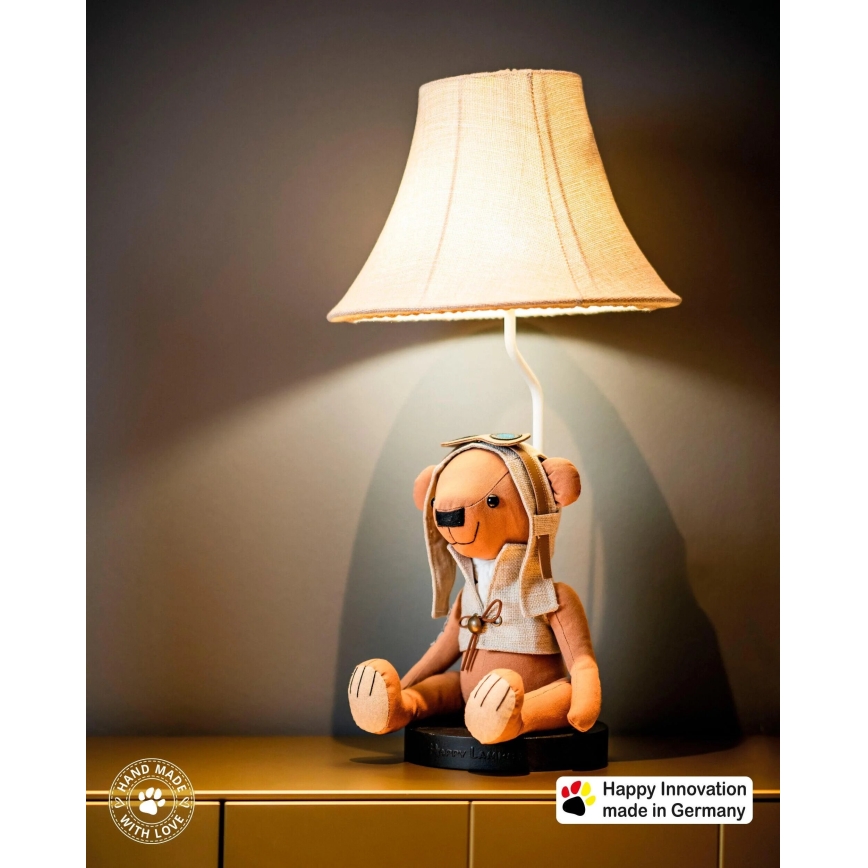Happy Lamps - Παιδική επιτραπέζια λάμπα LED CHARLES LED/5,4W/230V αρκούδα