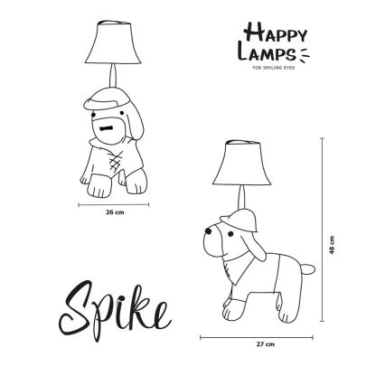 Happy Lamps - Παιδική επιτραπέζια λάμπα LED SPIKE LED/5,4W/230V κυνηγόσκυλο