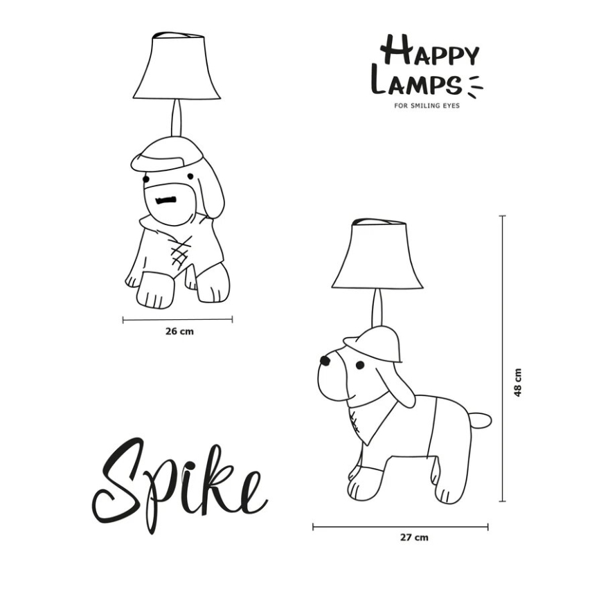 Happy Lamps - Παιδική επιτραπέζια λάμπα LED SPIKE LED/5,4W/230V κυνηγόσκυλο