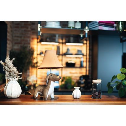 Happy Lamps - Παιδική επιτραπέζια λάμπα LED WALDI LED/5,4W/230V dachshund