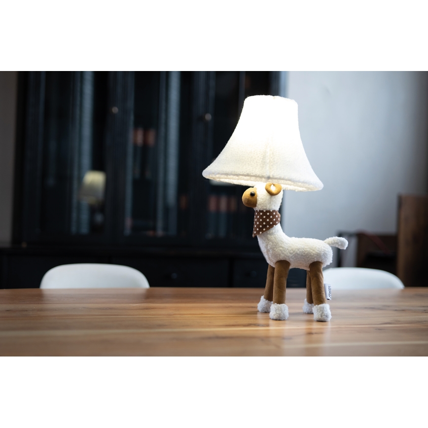 Happy Lamps - Παιδική επιτραπέζια λάμπα LED WOLLE LED/5,4W/230V πρόβατο
