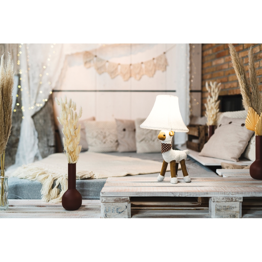 Happy Lamps - Παιδική επιτραπέζια λάμπα LED WOLLE LED/5,4W/230V πρόβατο