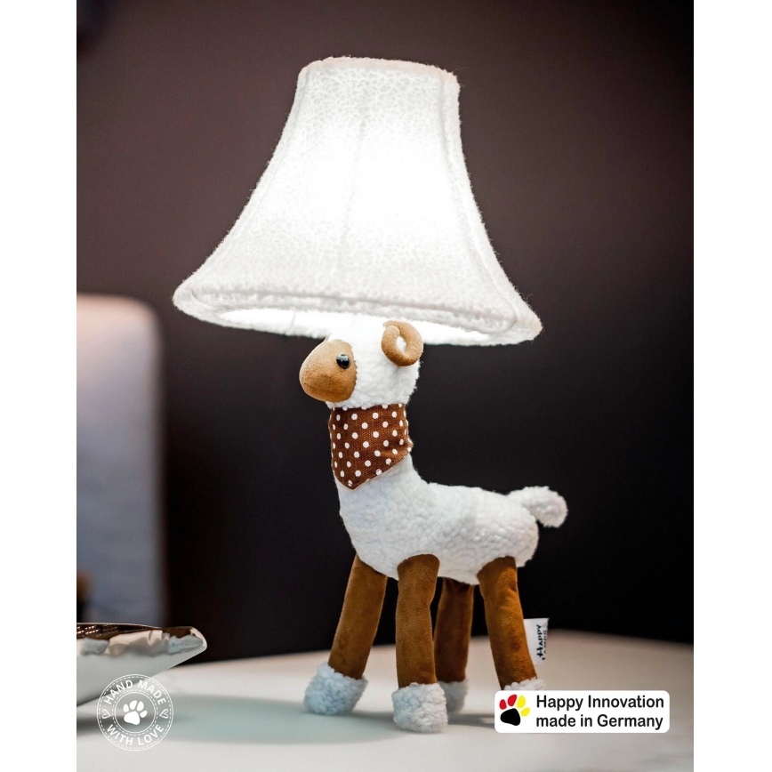 Happy Lamps - Παιδική επιτραπέζια λάμπα LED WOLLE LED/5,4W/230V πρόβατο