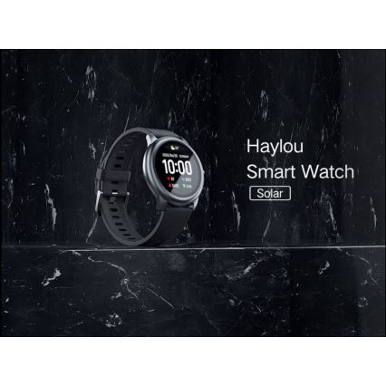 Haylou -Smartwatch ρολόι LS05 Solar Bluetooth IP68 μαύρο