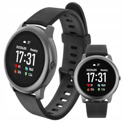 Haylou -Smartwatch ρολόι LS05 Solar Bluetooth IP68 μαύρο