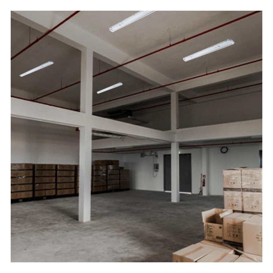 Heavy-duty φωτιστικό φθορίου T8 2xG13/18W/230V IP65 126 cm