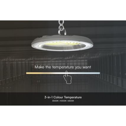 Heavy-duty LED φωτιστικό High Bay LED/150W/230V 3000/4000/6500K IP65 ø 27,7 cm
