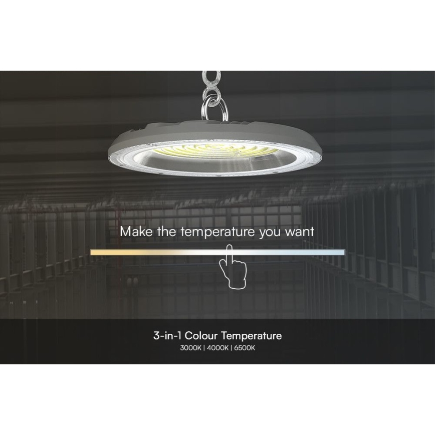 Heavy-duty LED φωτιστικό High Bay LED/150W/230V 3000/4000/6500K IP65 ø 27,7 cm