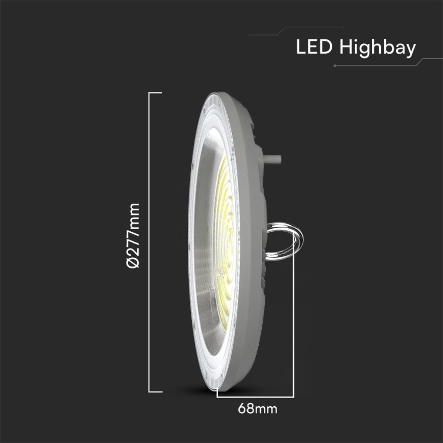 Heavy-duty LED φωτιστικό High Bay LED/150W/230V 3000/4000/6500K IP65 ø 27,7 cm