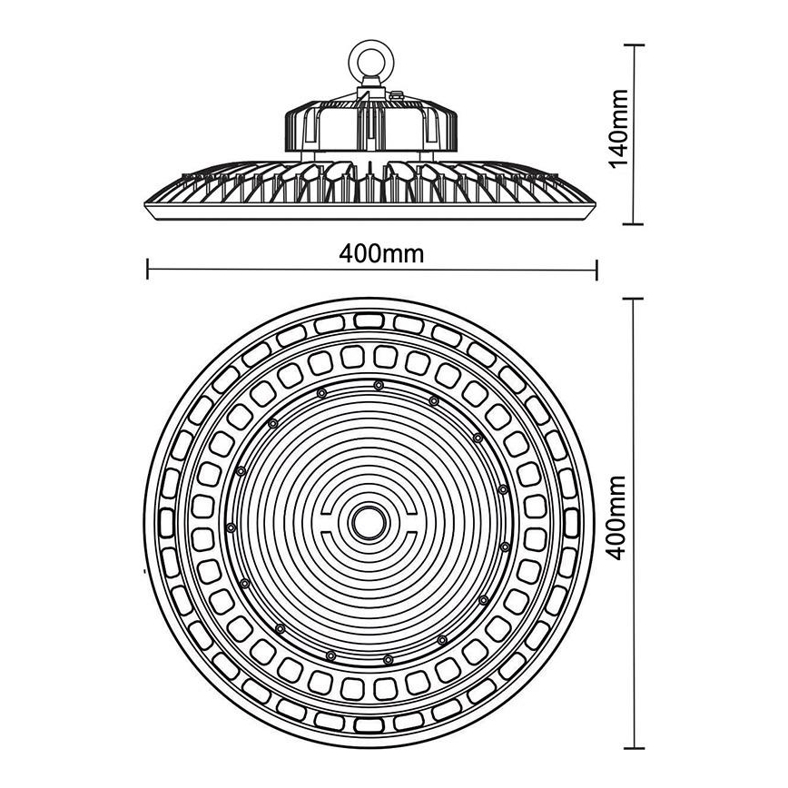 Heavy-duty LED φωτιστικό UFO HIGHBAY LED/200W/230V 5000K IP65