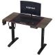 Height-adjustable gaming table CONTROL 110x60 cm καφέ/μαύρο