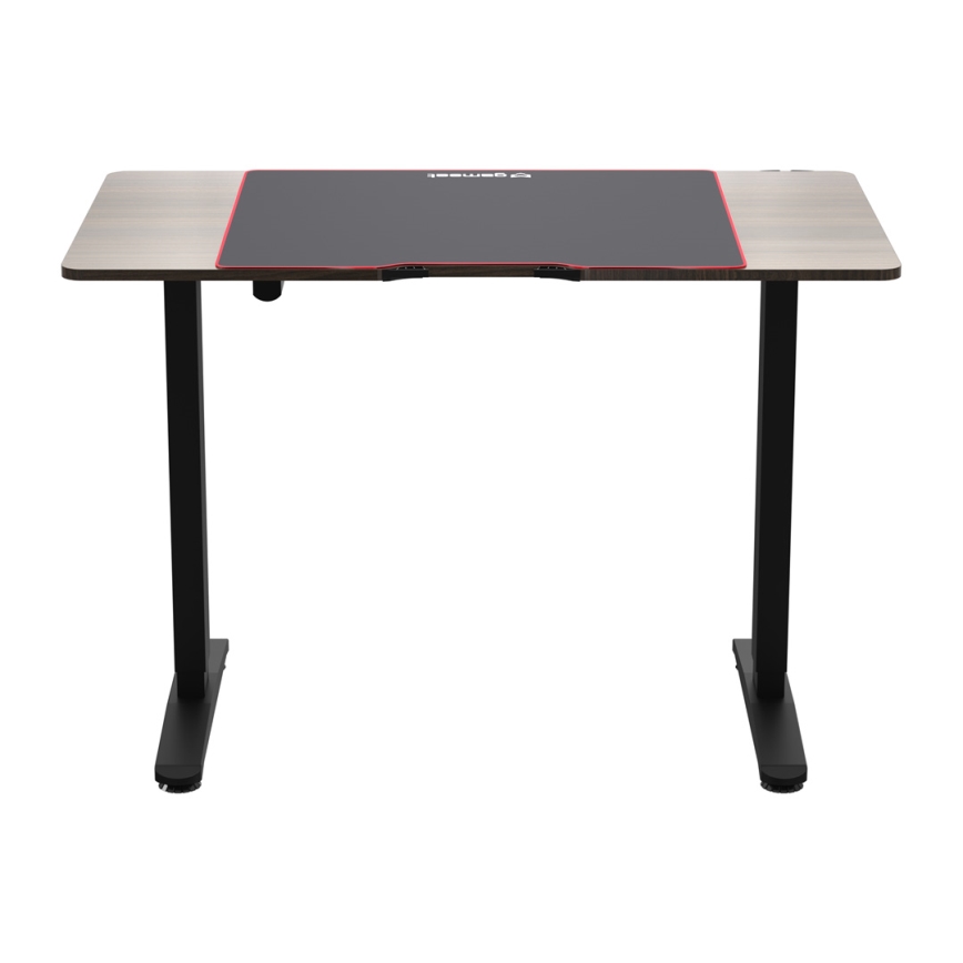 Height-adjustable gaming table CONTROL 110x60 cm καφέ/μαύρο