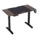 Height-adjustable gaming table CONTROL 110x60 cm καφέ/μαύρο