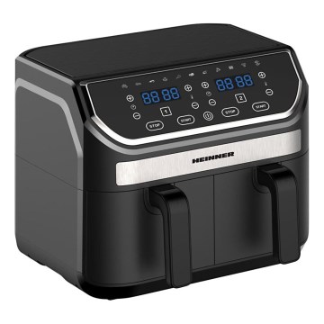 Heinner HAF-KDB1700BK - Διπλή αεροφριτέζα 8,5 l 1700W/230V μαύρη