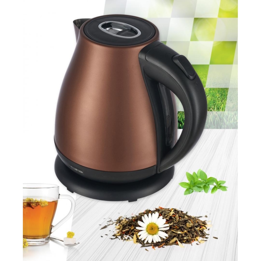 Heinner HEK-17IXC - Ηλεκτρικός βραστήρας 1,7 l 2200W/230V χάλκινος