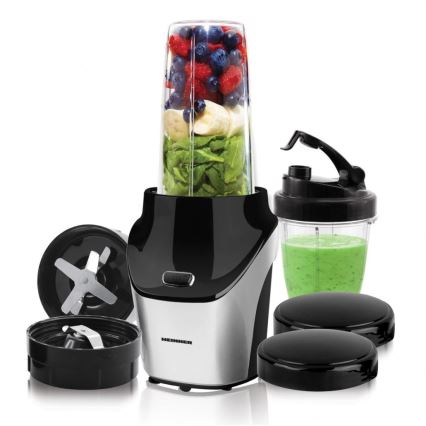 Heinner HSB-T1000SS - Smoothie Nutri μίξερ 1000W/230V ματ χρώμιο/μαύρο