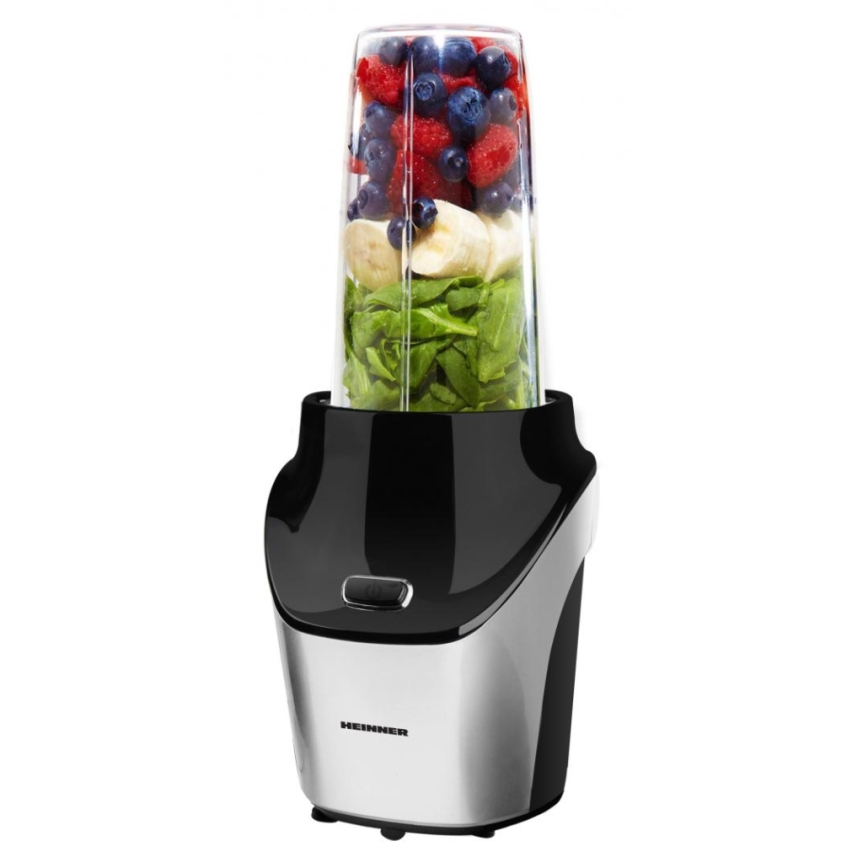 Heinner HSB-T1000SS - Smoothie Nutri μίξερ 1000W/230V ματ χρώμιο/μαύρο