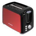 Heinner HTP-700BKRD - Φρυγανιέρα για δύο φέτες 700W/230V κόκκινη/ματ χρώμιο