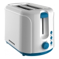 Heinner TP-750BL - Φρυγανιέρα με δύο θέσεις 750W/230V λευκή/μπλε