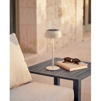 Hesperide - LED Ηλιακό επιτραπέζιο φωτιστικό BOLTY LED/3,7V 2600 mAh IP65 μπεζ
