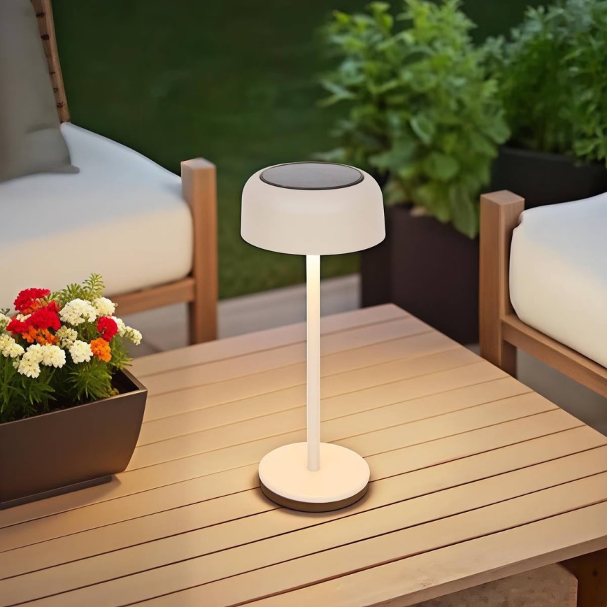 Hesperide - LED Ηλιακό επιτραπέζιο φωτιστικό BOLTY LED/3,7V 2600 mAh IP65 μπεζ