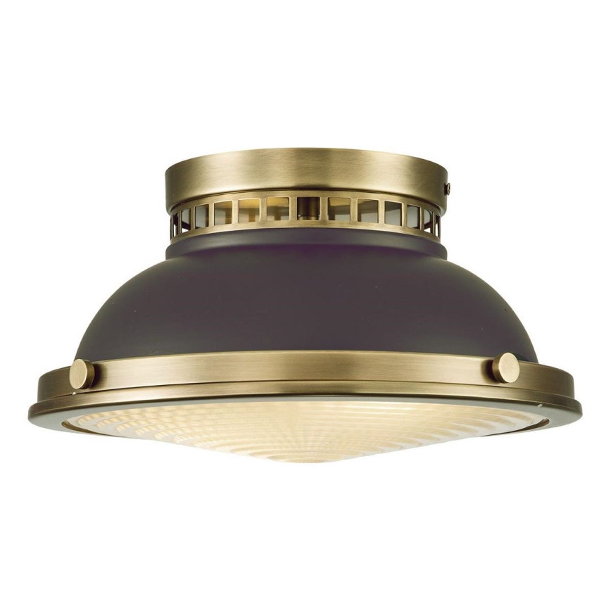 Hinkley - Φωτιστικό οροφής AMELIA 2xE27/40W/230V μαύρο/ορείχαλκος