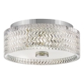 Hinkley Φωτιστικό οροφής ELLE 2xE27/60W/230V διάμετρος 30,5 cm γυαλιστερό χρώμιο