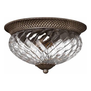 Hinkley - Φωτιστικό οροφής PLANTATION 3xE27/60W/230V μπρονζέ