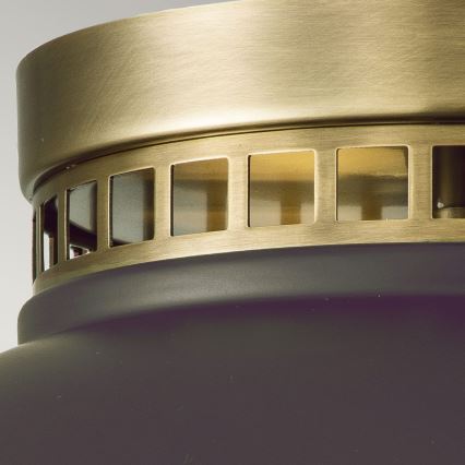 Hinkley - Φωτιστικό οροφής AMELIA 2xE27/40W/230V μαύρο/ορείχαλκος