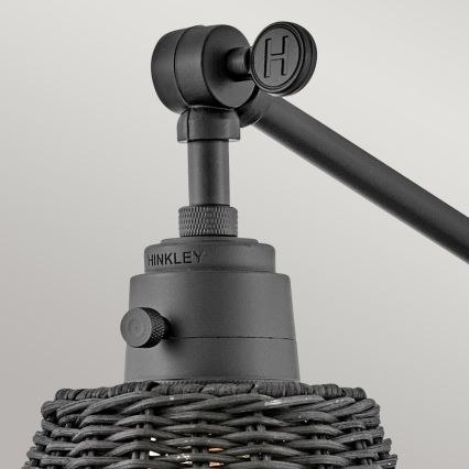 Hinkley - Επιτοίχιο σποτ φωτιστικό ARTI 1xE27/60W/230V μαύρο