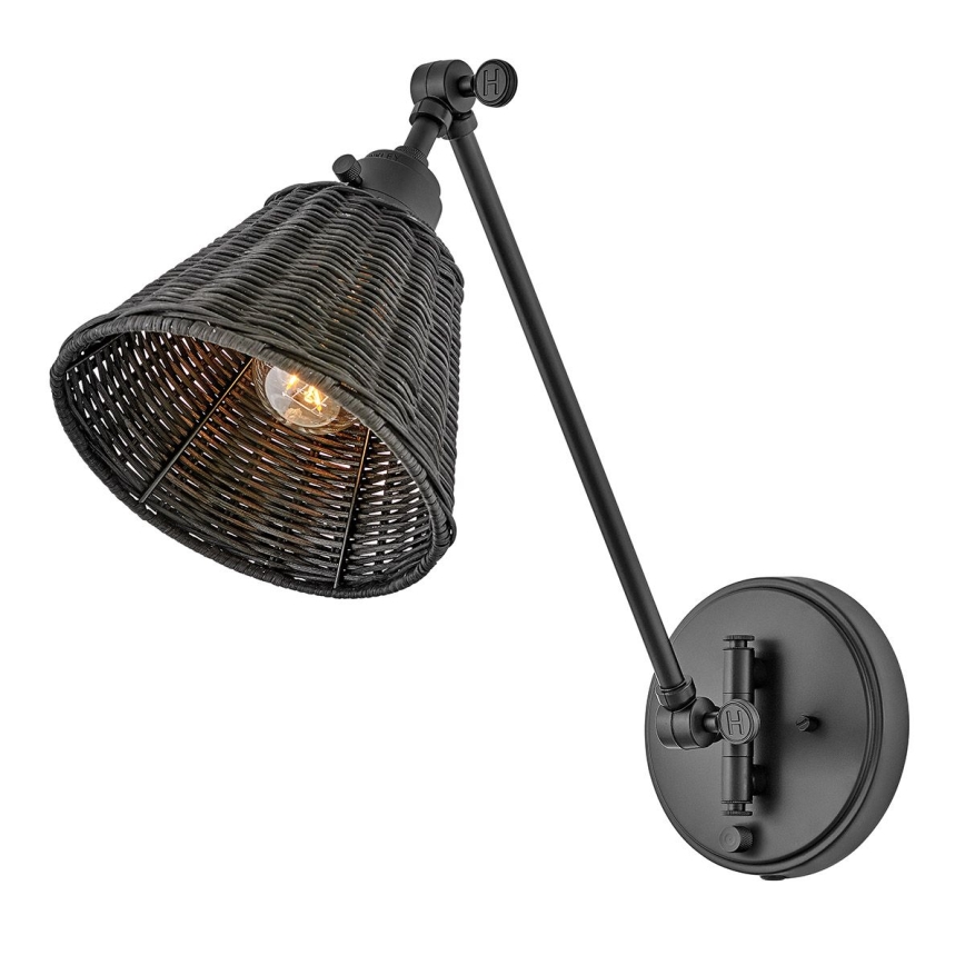 Hinkley - Επιτοίχιο σποτ φωτιστικό ARTI 1xE27/60W/230V μαύρο