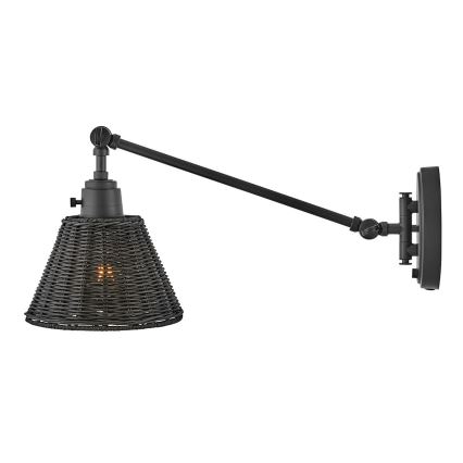 Hinkley - Επιτοίχιο σποτ φωτιστικό ARTI 1xE27/60W/230V μαύρο
