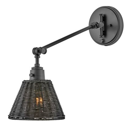 Hinkley - Επιτοίχιο σποτ φωτιστικό ARTI 1xE27/60W/230V μαύρο