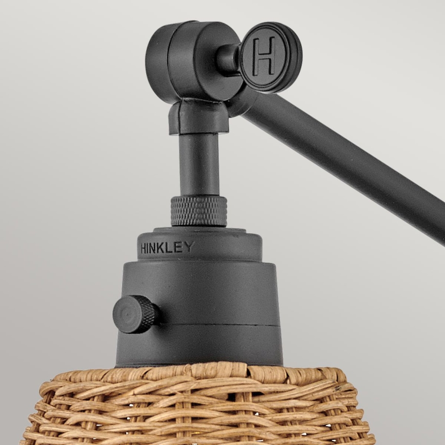 Hinkley - Επιτοίχιο σποτ φωτιστικό ARTI 1xE27/60W/230V μαύρο/καφέ