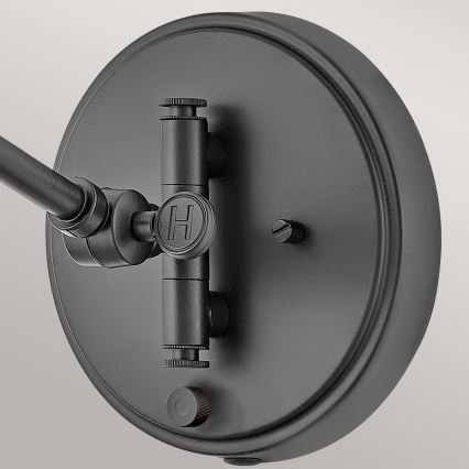 Hinkley - Επιτοίχιο σποτ φωτιστικό ARTI 1xE27/60W/230V μαύρο/καφέ