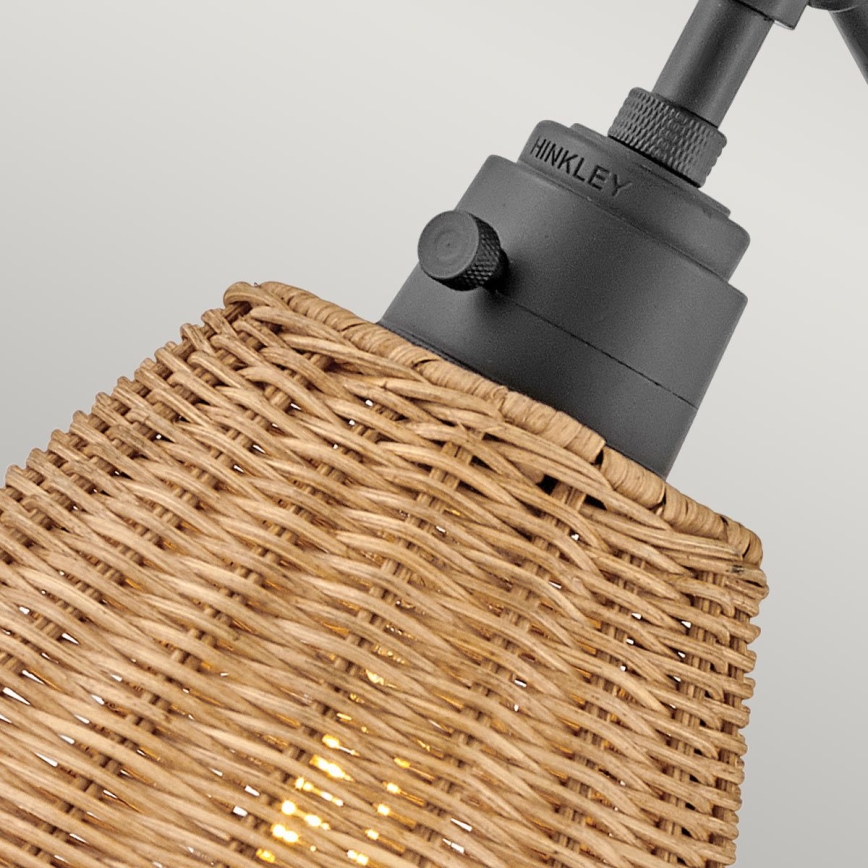 Hinkley - Επιτοίχιο σποτ φωτιστικό ARTI 1xE27/60W/230V μαύρο/καφέ