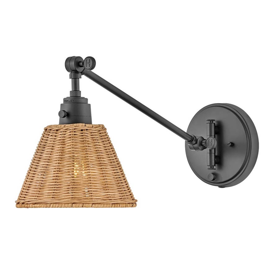 Hinkley - Επιτοίχιο σποτ φωτιστικό ARTI 1xE27/60W/230V μαύρο/καφέ