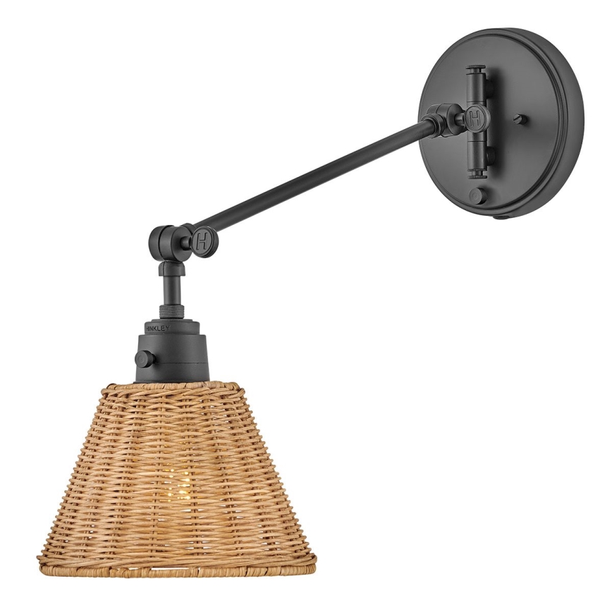 Hinkley - Επιτοίχιο σποτ φωτιστικό ARTI 1xE27/60W/230V μαύρο/καφέ
