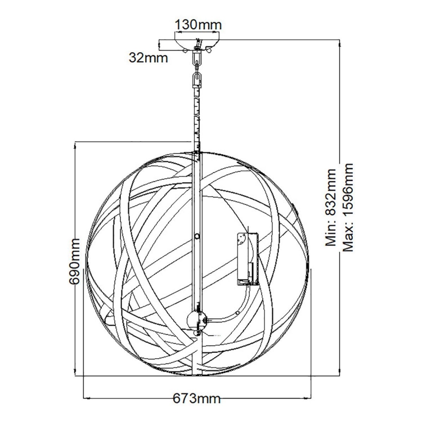 Hinkley - Εξωτερικό φωτιστικό CARSON 5xE14/40W/230V IP44