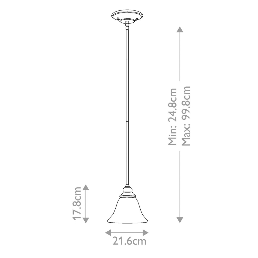 Hinkley - Κρεμαστό φωτιστικό CELLO 1xE27/60W/230V