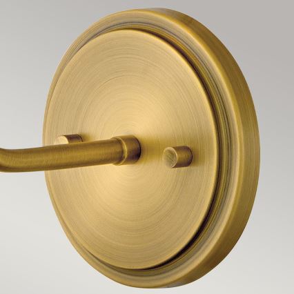 Hinkley - Λάμπα τοίχου CLARKE 1xE27/40W/230V ορείχαλκος/λευκό