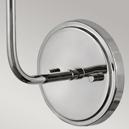Hinkley - Λάμπα τοίχου CLARKE 1xE27/40W/230V γυαλιστερό χρώμιο/λευκό