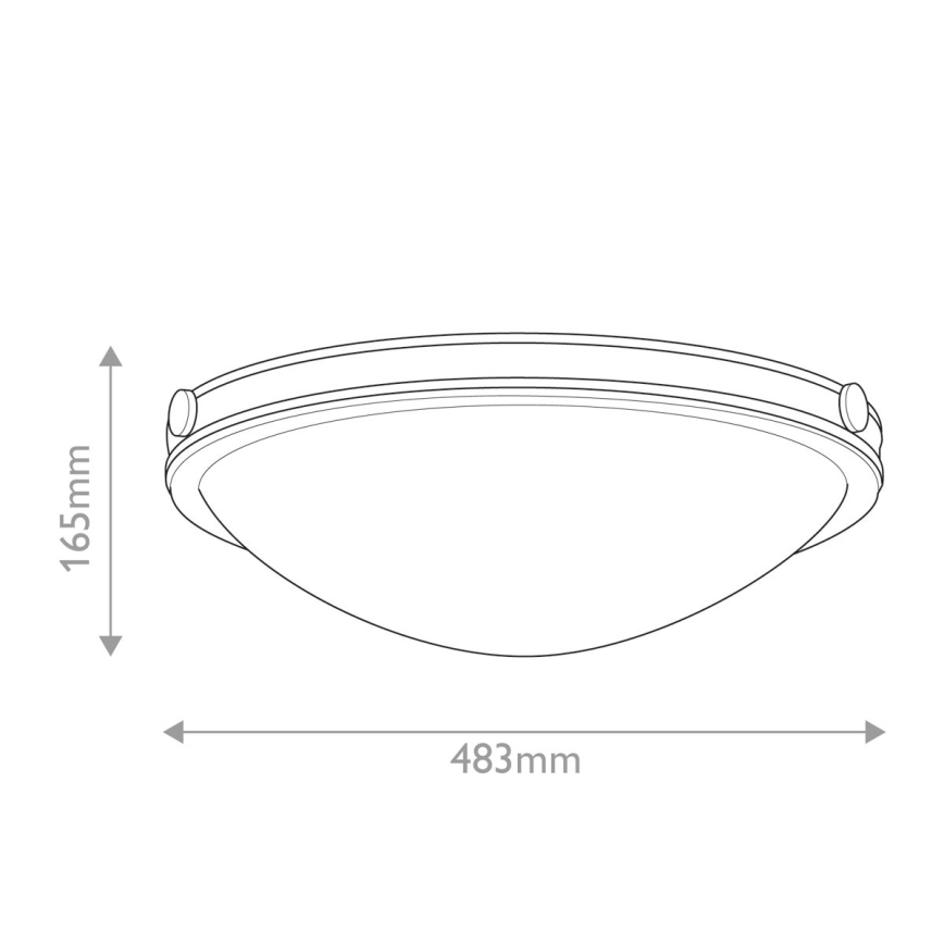 Hinkley - Φωτιστικό οροφής COLLIER, 3xE27/40W/230V, διάμ. 48,3 cm, μαύρο