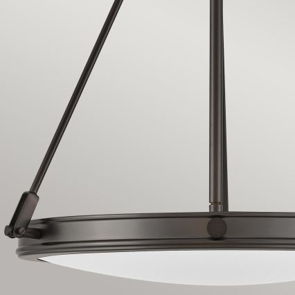 Hinkley - Κρεμαστός πολυέλαιος με αλυσίδα COLLIER 4xE14/40W/230V διάμ. 54,3 εκ. μαύρος