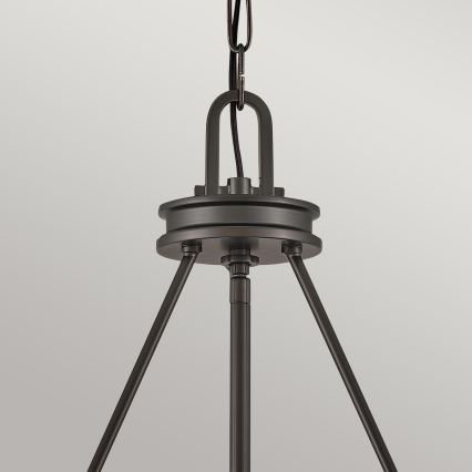 Hinkley - Κρεμαστός πολυέλαιος με αλυσίδα COLLIER 4xE14/40W/230V διάμ. 54,3 εκ. μαύρος